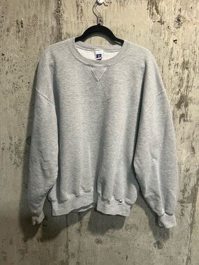 Russell Athletic Light Gray Crewneck Sweatshirt